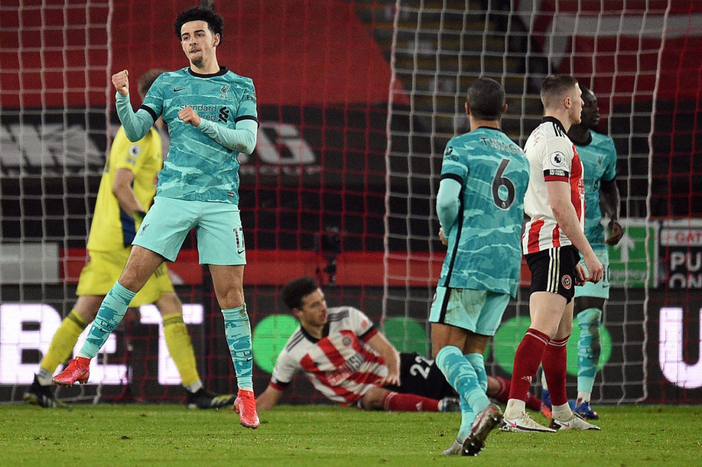 Bermain imbang pada 45 menit pertama, di menit ke-48, Curtis Jones berhasil memanfaatkan umpan silang Trent Alexander-Arnold di kotak penalti. Liverpool berhasil memimpin 1-0. 