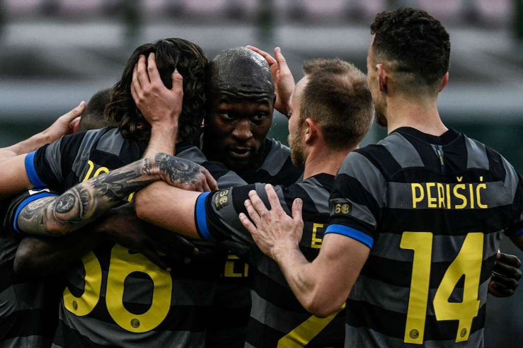 Inter langsung mencetak gol di detik ke-32 lewat aksi dari Romelu Lukaku.