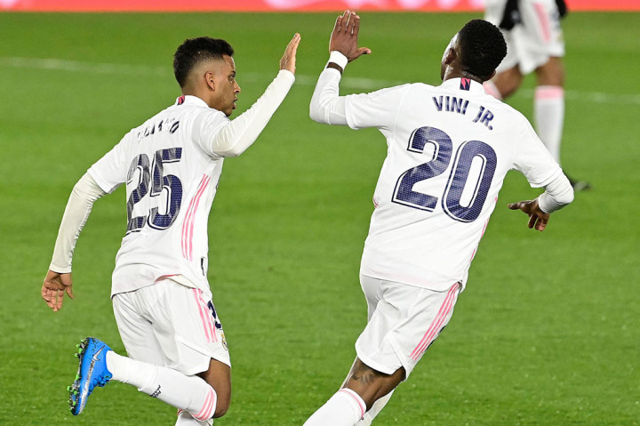 Serangan bergelombang Madrid baru berbuah gol di menit ke-89 saat umpan silang mendatar Lucaz Vasquez yang gagal disambut Hugo Duro berhasil disambar Vinicus Junior. Gol itu sekaligus membuat laga berakhir 1-1.