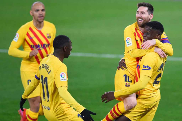 Blaugrana akhirnya berhasil menggandakan keunggulan pada menit ke-83. Pemain pengganti Ilaix Moriba menjebol gawang Osasuna lewat bola sepakan akurat setelah mendapatkan operan pendek Messi.