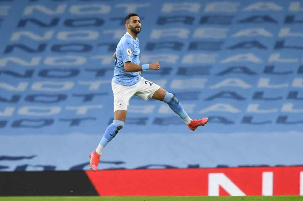 Pada menit ke-40 City berhasil merestorasi keunggulan. Riyad Mahrez berhasil merebut bola usai memanfaatkan kesalahan umpan Adams, sebelum melakukan tusukan dan menaklukkan McCarthy dengan tembakan ke area tiang jauh.