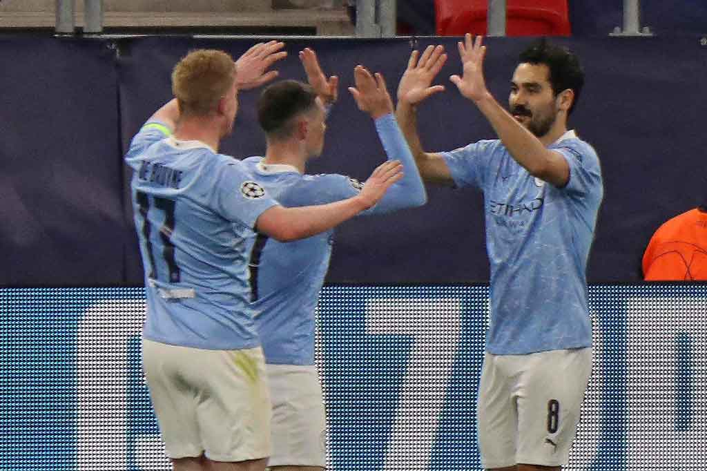 Pada menit ke-18 tuan rumah menggandakan keunggulan. Kali ini giliran Ilkay Gundogan yang mencatatkan namanya di papan skor memanfaatkan umpan terukur Foden. Skor 2-1 bertahan hingga jeda.