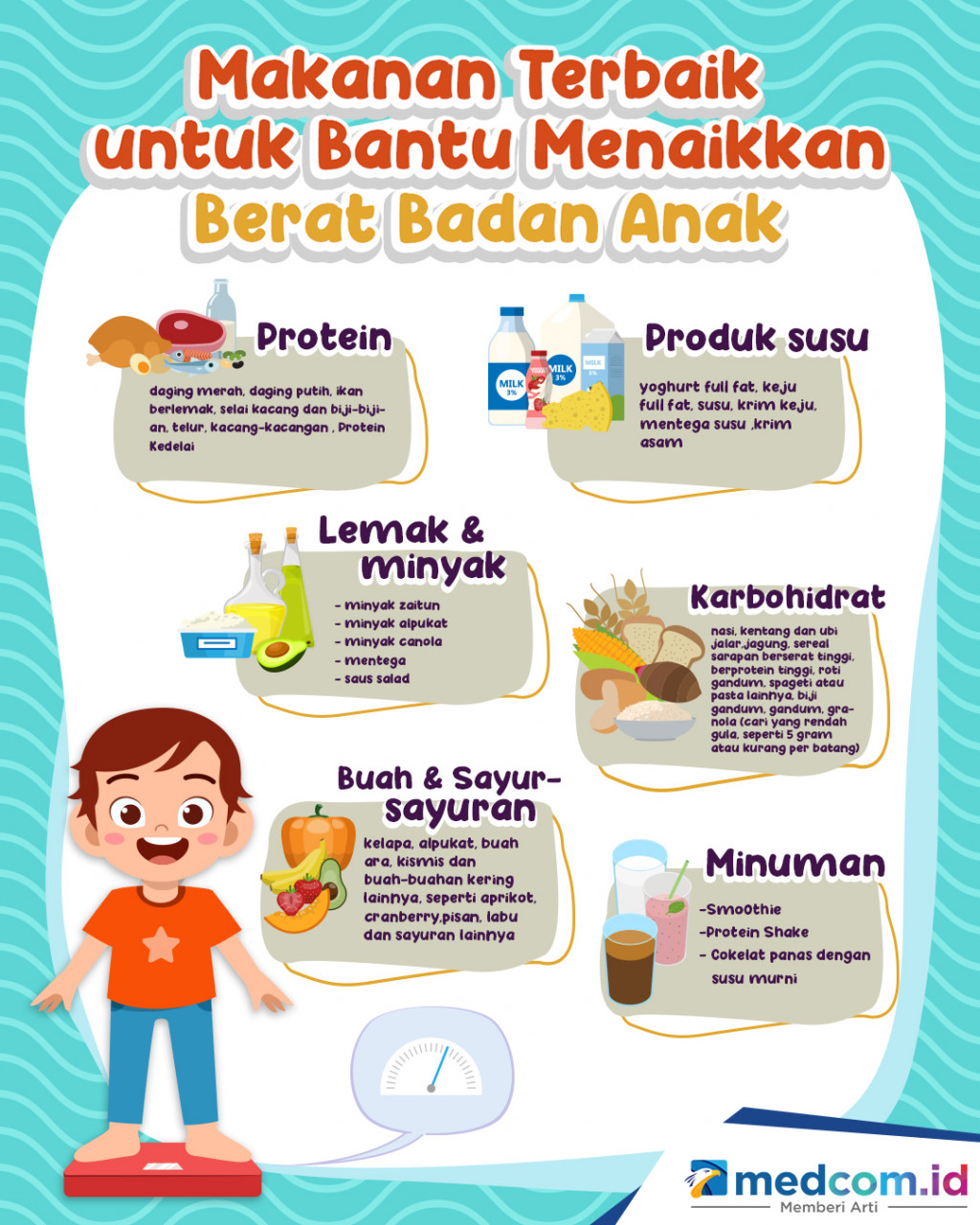 Makanan Terbaik untuk Bantu Menaikkan Berat Badan Anak