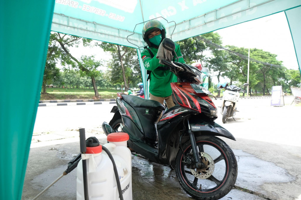 Yamaha Motor X GrabProtect Station juga akan menyediakan pembersihan dan sanitasi bagi kendaraan Mitra Pengemudi Grab untuk memaksimalkan keamanan dan proteksi mitra dan pelanggan.
