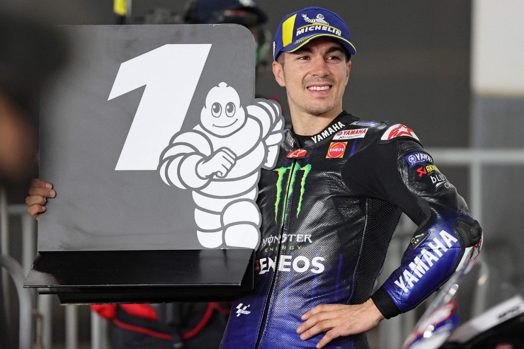Maverick Vinales menjadi yang tercepat di balapan pembuka MotoGP 2021 yang berlangsung di sirkuit Losail, Senin, 29 Maret 2021, dini hari WIB. 
