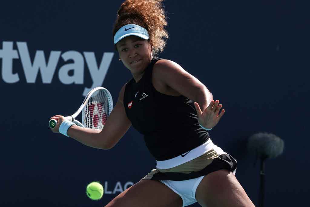 Osaka melaju setelah mengalahkan unggulan ke-16 Elise Mertens 6-3, 6-3, Senin, 29 Maret 2021 malam waktu setempat.