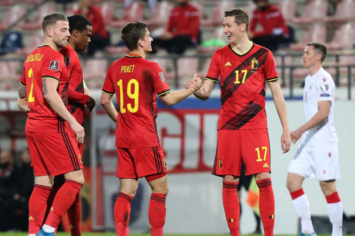 Kualifikasi Piala Dunia 2022: Belgia Lumat Belarusia 8-0