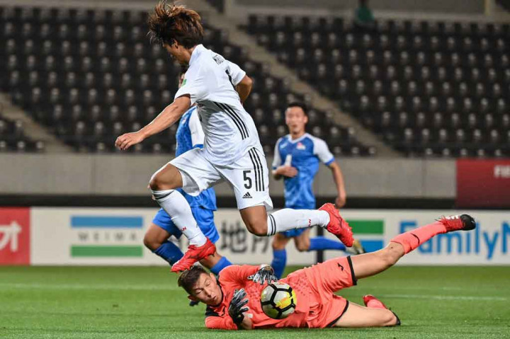 Melawan Mongolia, Jepang tampil dominan sepanjang pertandingan dengan melepaskan 34 tembakan dan 80 persen penguasaan bola.