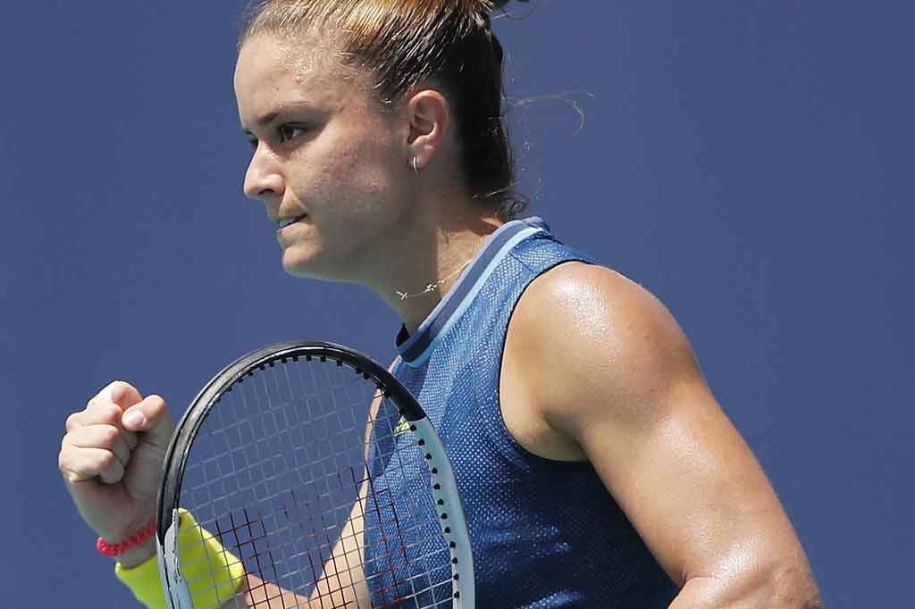 Sakkari yang merupakan unggulan ke-23 ini melangkah ke semifinal untuk menghadapi pemenang pertandingan Bianca Andreescu dari Kanada melawan Sara Sorribes Tormo dari Spanyol. 
