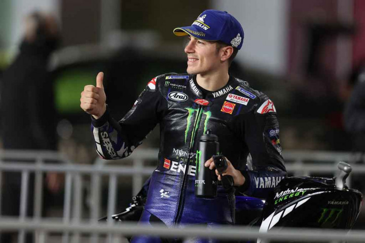 Juara GP Qatar pekan lalu, Maverick Vinales, mengklaim slot terakhir di baris terdepan untuk Yamaha setelah finis P3, 0,161 detik dari pole sitter, demikian laman resmi MotoGP.