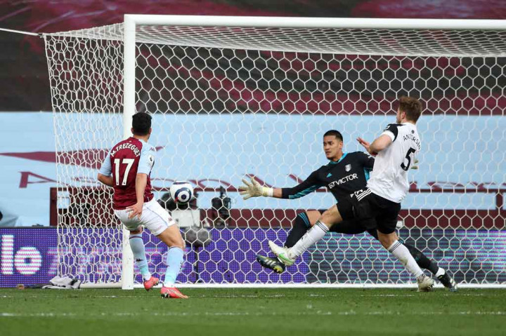 Trezeguet berhasil menyamakan kedudukan pada menit ke-78 saat ia berdiri bebas menyelesaikan umpan tarik Mings dengan sepakan untuk menaklukkan kiper Alphonse Areola.