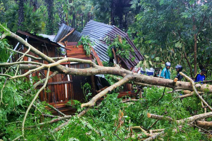 Cuaca ekstrem yang melanda Kupang dan sejumlah daerah lainnya di NTT disebabkan oleh siklon tropis Seroja yang tumbuh di wilayah tersebut, dampak paling parah tercatat di Flores Timur dan Lembata yaitu banjir bandang yang menimbulkan 44 orang meninggal dunia di Flores Timur dan 11 orang di Lembata.
