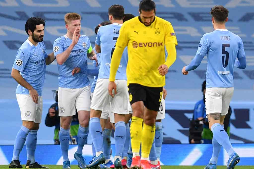 Pada menit ke-19, City mampu membuka keunggulan memanfaatkan umpan blunder Emre Can untuk menciptakan serangan balik yang diakhiri dengan umpan tarik Riyad Mahrez dan diselesaikan sepakan Kevin de Bruyne demi menaklukkan kiper Marwin Hitz. Skor berubah menjadi 1-0.