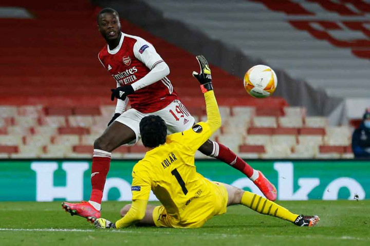 Kebuntuan baru pecah pada menit ke-86 saat Nicolas Pepe dengan tenang memperdaya Kolar setelah menerima umpan Pierre-Emerick Aubameyang demi menyarangkan bola ke area tiang jauh untuk membuka keunggulan Arsenal.