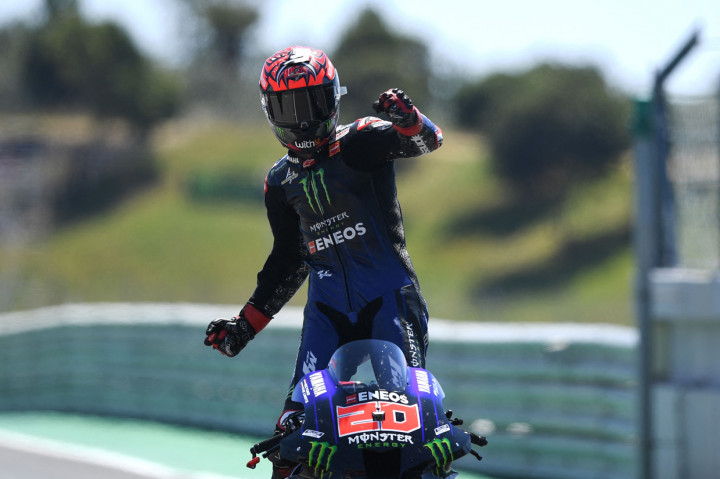 Pebalap Monster Energy Yamaha Fabio Quartararo berhasil menjuarai seri MotoGP Portugal 2021.