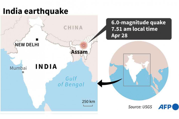 Warga mengatakan banyak orang berlarian ke jalan dan beberapa bangunan rusak. Bahkan di ibu kota negara bagian, Guwahati, sekitar 150 kilometer (95 mil) ke selatan, gempa mengguncang bangunan dan meninggalkan retakan di dinding. Penduduk mengatakan setidaknya dua gempa susulan besar mereka rasakan.