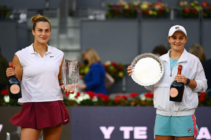 Tundukkan Barty Sabalenka Juara Tenis Madrid Terbuka