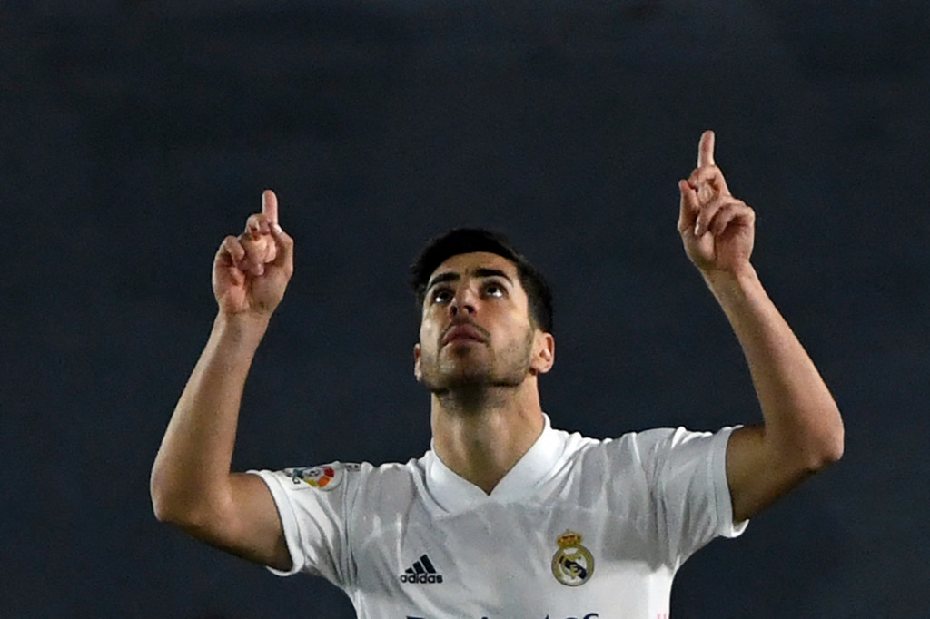 Real Madrid bisa menyamakan skor via Marco Asensio pada menit ke-66.