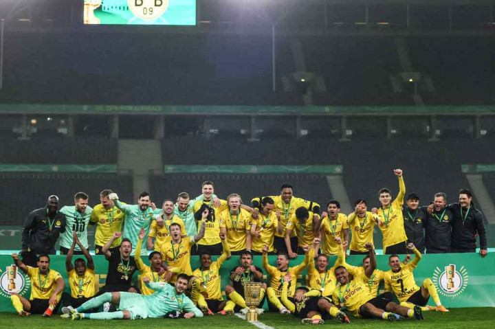 Dortmund bergabung dalam kelompok ekslusif tim-tim yang setidaknya sudah lima kali menjuarai kompetisi piala nasional Jerman itu, setelah Bayern Muenchen, Werder Bremen, Schalke 04, dan Eintracht Frankfurt.
