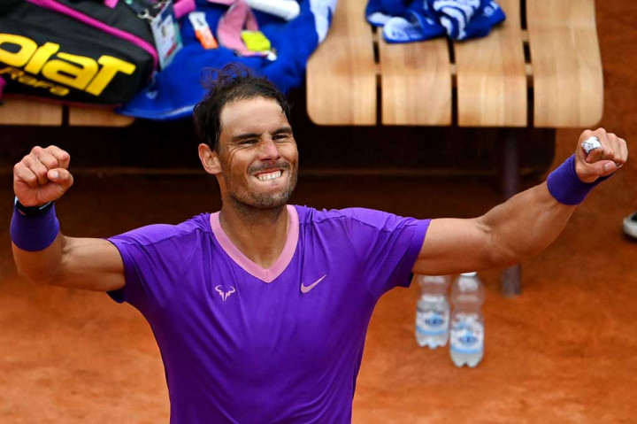 Sebelumnya, unggulan kedua Nadal kalah dari Zverev di babak delapan besar Madrid Open pekan lalu.