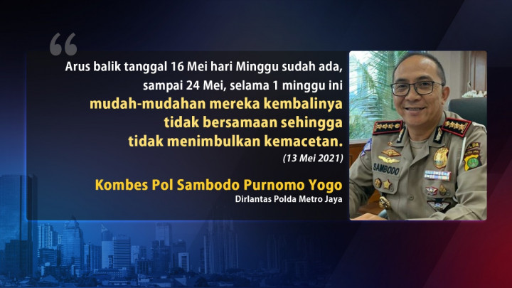 Polisi Perketat Pengawasan Antisipasi Arus Balik