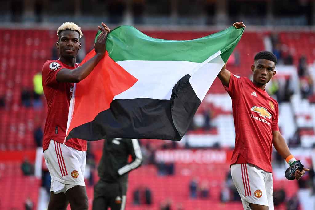 Pogba adalah pemain Liga Premier paling terkenal yang mengekspresikan solidaritas dengan Palestina selama konflik di Timur Tengah saat ini, meskipun dia tidak sendirian dalam mendukungnya.