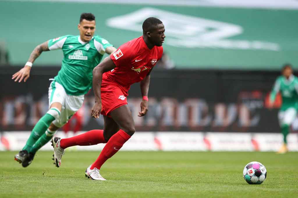 Konate telah bersama Leipzig selama empat musim, datang melalui sistem akademi di klub Prancis Sochaux.  Dia tampil 21 kali untuk Leipzig musim ini, tetapi hanya bermain dalam delapan pertandingan di Bundesliga.