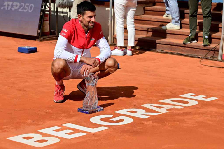 Petenis nomor satu dunia tersebut di partai final mengalahkan petenis Slovakia Alex Molcan dua set langsung dengan skor 6-4, 6-3 dalam waktu 1 jam 28 menit.
