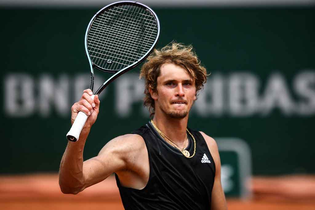 Alexander Zverev membukukan tempatnya di babak ketiga turnamen Prancis Terbuka untuk tahun keempat berturut-turut pada hari Rabu, 2 Juni 2021.