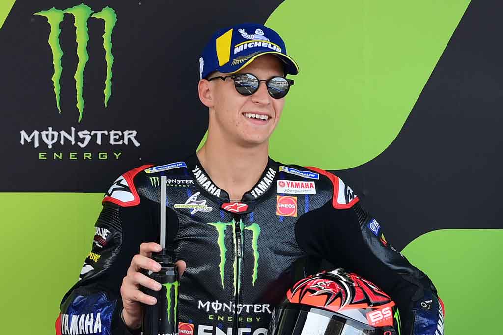 Fabio Quartararo meraih pole position untuk kelima kalinya secara beruntun musim ini setelah tampil tercepat di babak kualifikasi Grand Prix Catalunya, Sirkuit Barcelona-Catalunya, Spanyol, Sabtu, 5 Juni 2021 malam WIB.