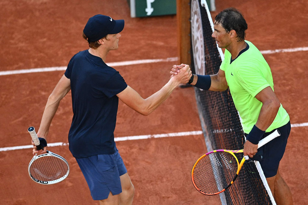 Nadal telah mengalahkan Sinner di perempat final di Paris pada 2020 serta di Italia Terbuka tahun ini.