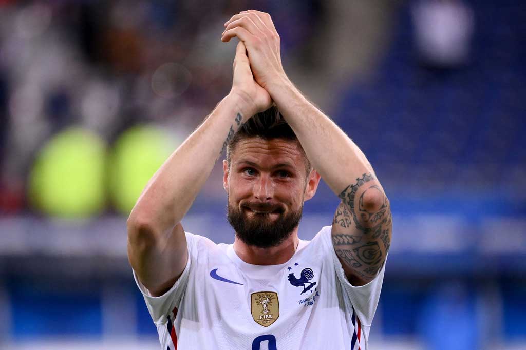 Brace itu membuat Giroud menambah koleksi golnya bersama Les Bleus jadi total 46 gol.