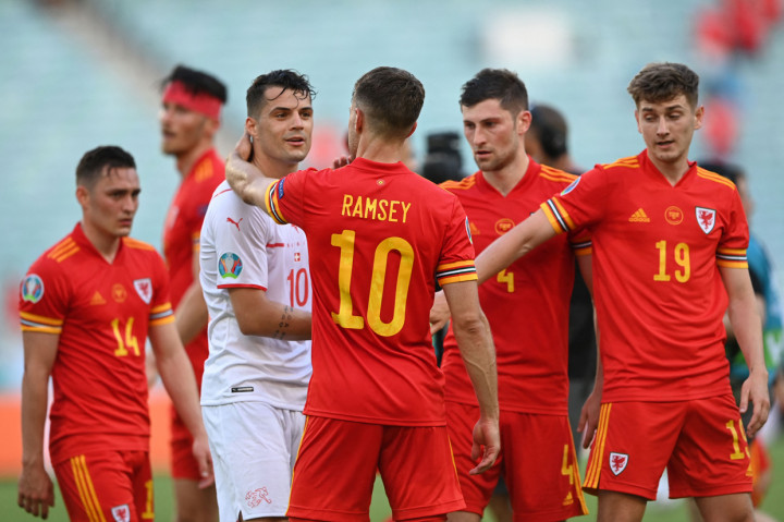 Bermain di Stadion Olimpiade Baku, laga Grup A Euro 2020 antara Wales vs Swiss digelar pada Sabtu, 12 Juni 2021, malam WIB, Kedua tim bermain imbang 1-1.