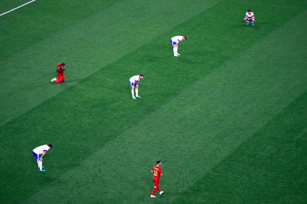 Di sisi lain, Rusia kesulitan menciptakan peluang bersih. Dari total lima percobaan yang dilahirkan, cuma satu yang mengarah ke gawang Belgia.