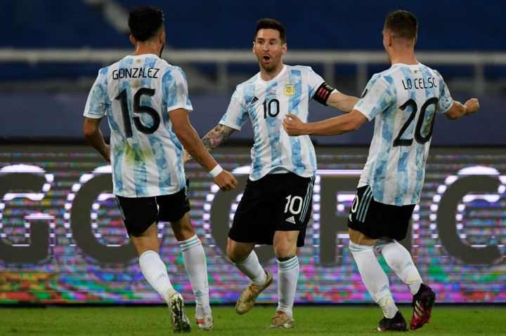 Gol sang megabintang pun membuat Argentina unggul saat turun minum.