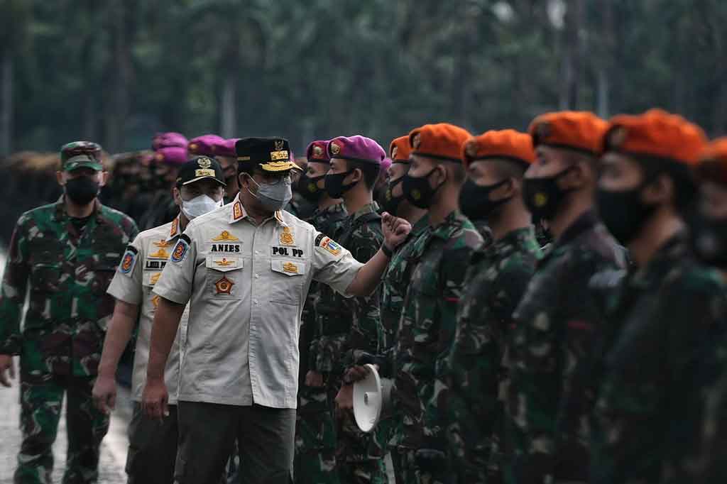 Anies menambahkan bahwa saat ini kondisi pandemi di Jakarta makin hari makin mengkhawatirkan sehingga dibutuhkan semua pihak untuk  menegakkan protokol kesehatan.