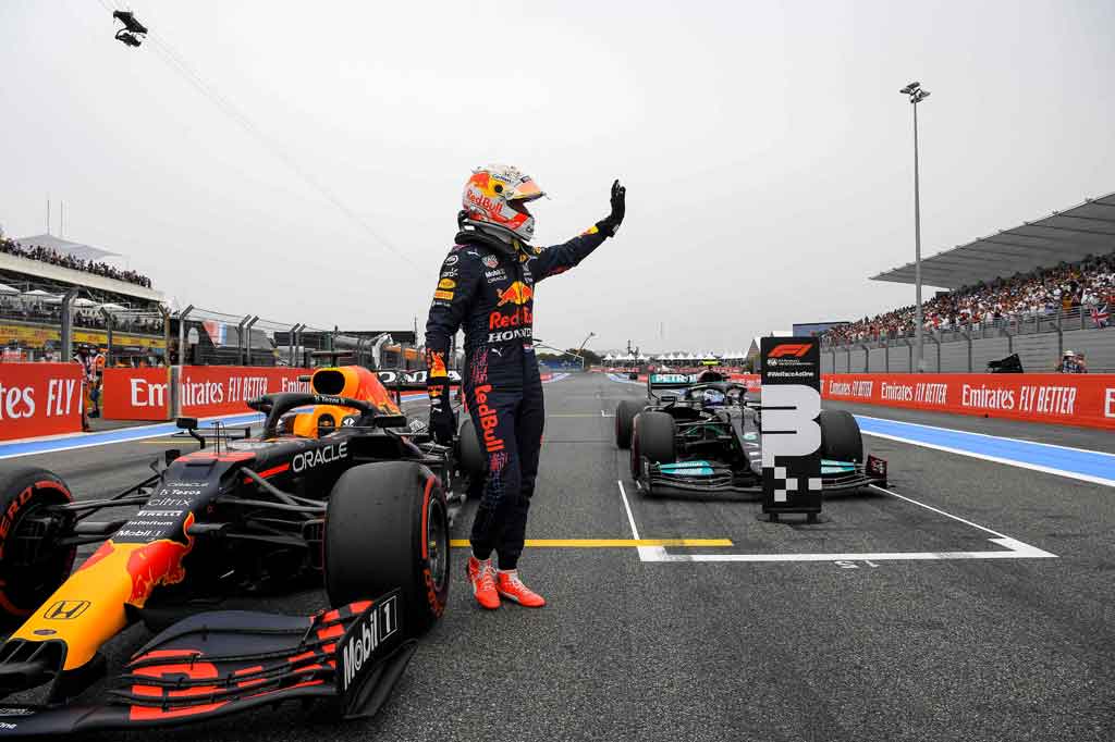 Max Verstappen mengklaim pole position Grand Prix Prancis, setelah menjadi yang tercepat pada babak kualifikasi di Sirkuit Paul Ricard, Le Castellet, Sabtu, 19 Juni 2021 malam WIB.