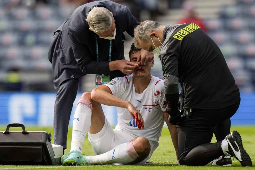 Laga antara Tim Nasional Kroasia melawan Republik Ceko berakhir imbang 1-1 dalam lanjutan Grup D Piala Eropa 2020 di Stadion Hampden Park, Glasgow, Skotlandia, Sabtu, 19 Juni 2021 dini hari WIB.
