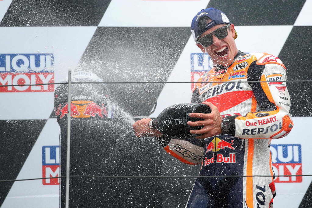 Marquez berarti sudah memenangi MotoGP Jerman sejak di kelas 125 cc pada 2010 atau sudah 11 kali beruntun.