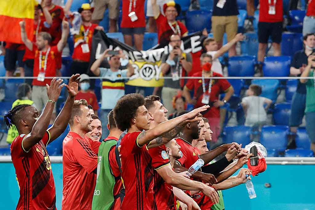 Dengan hasil tersebut Belgia meraih poin sempurna dengan sembilan poin di posisi puncak, disusul Denmark yang unggul head to head melawan Filandia. Belgia akan menghadapi tim peringkat ketiga terbaik, di Sevilla pada 27 Juni.