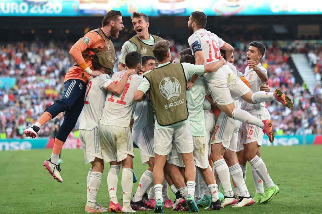 Tim Matador melangkah ke babak perempat final untuk bertemu dengan Swiss yang di pertandingan lainnya menundukkan Juara Dunia Prancis lewat drama adu penalti.