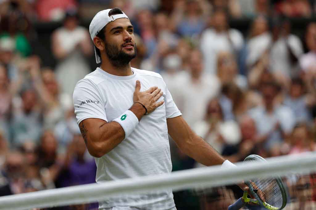 Di final, Berrettini menanti pemenang laga semifinal lainnya antara petenis unggulan pertama Novak Djokovic, juara lima kali Wimbledon, atau petenis unggulan ke-10 asal Kanada Denis Shapovalov.