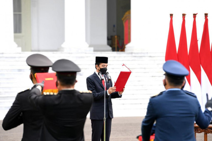 Acara ini dilaksanakan terbatas dengan mengikuti protokol kesehatan serta disiarkan secara virtual melalui kanal Sekretariat Presiden.