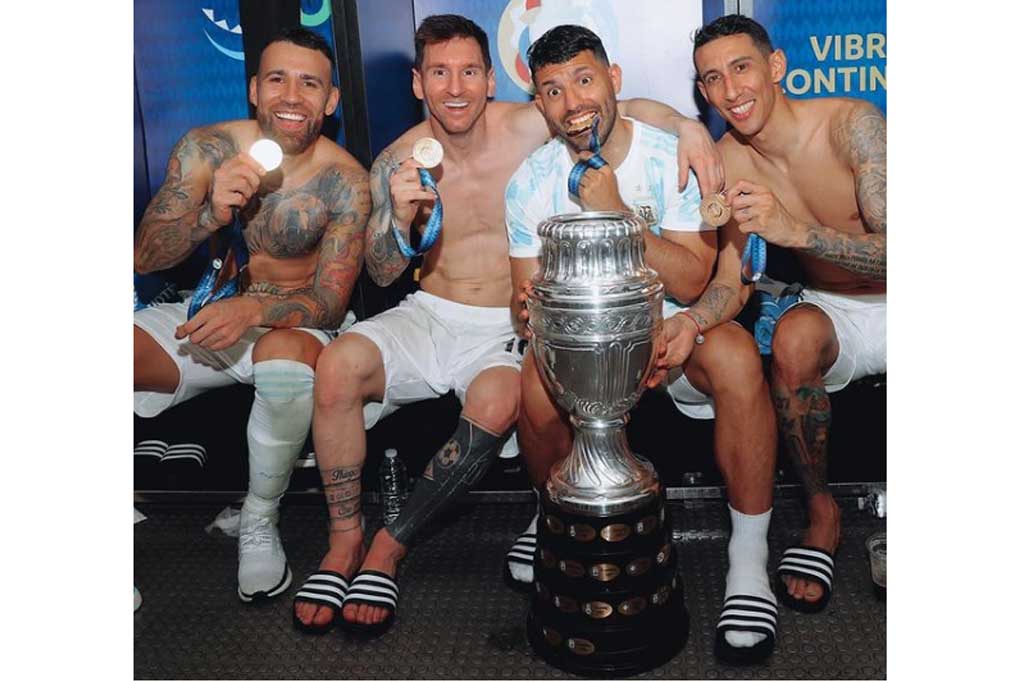 Messi kemudian membagikan beberapa fotonya di Istagram untuk merayakan keberhasilan merengkuh trofi Copa America, yang salah satunya mendapatkan sebanyak 19 juta likes. Ini merupakan rekor terbanyak likes untuk postingan yang berhubungan dengan olahrga.