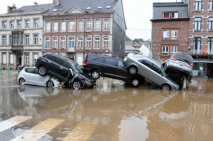 Penampakan Banjir di Jerman dan Belgia yang Mengakibatkan 68