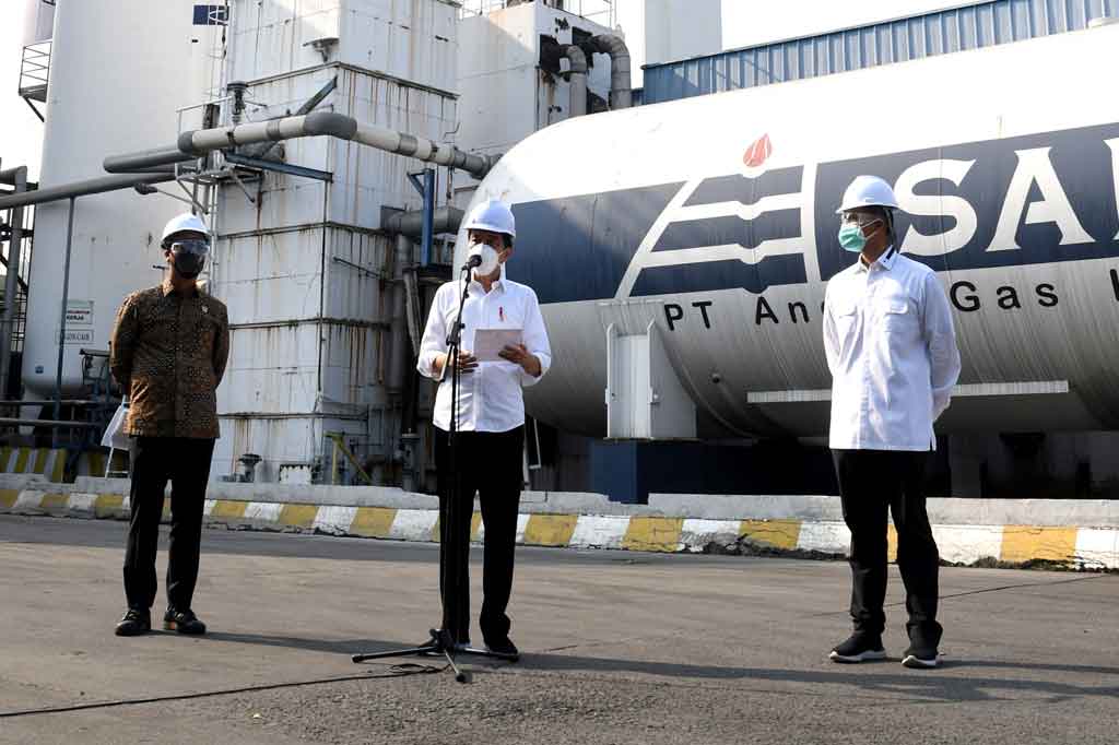 Ia mengapresiasi pihak swasta yang turut berupaya memenuhi suplai oksigen medis. 