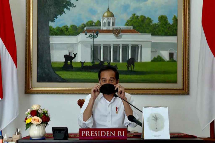 Presiden Joko Widodo berpesan kepada seluruh anak Indonesia agar tetap bersemangat dalam menuntut ilmu meskipun tidak dilakukan di sekolah karena situasi pandemi covid-19.