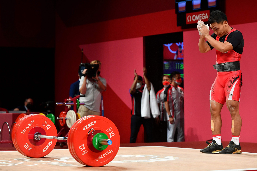 Perolehan tersebut didapat berkat total angkatan snatch dan clean & jerk yang Eko Yuli catat.