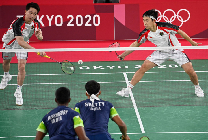 Kevin Sanjaya Sukamuljo/Marcus Fernaldi Gideon meraih kemenangan kedua di Olimpiade Tokyo 2020 usai mengalahkan wakil India Satwiksairaj Rankireddy/Chirag Shetty di laga kedua Grup A.