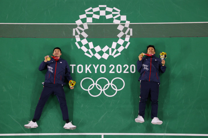 Lee Yang/Wang Chi-Lin menjadi yang terbaik di sektor ganda putra Olimpiade Tokyo 2020.  